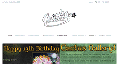 Desktop Screenshot of cactusgalleryla.com